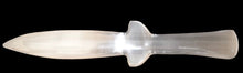 Load image into Gallery viewer, Selenite Anthame / Sword / Cord Cutting Wand