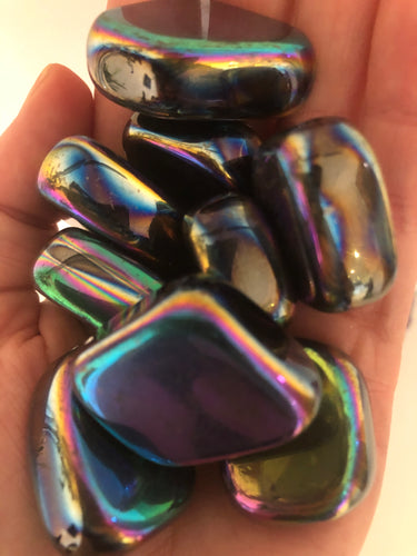 Rainbow Hematite Tumble Stone